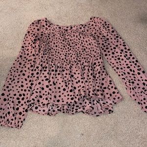 Polka dot blouse